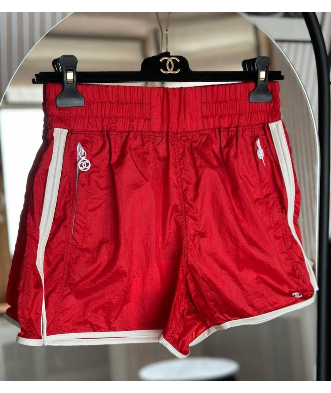 CHANEL Красные шорты, фото 2