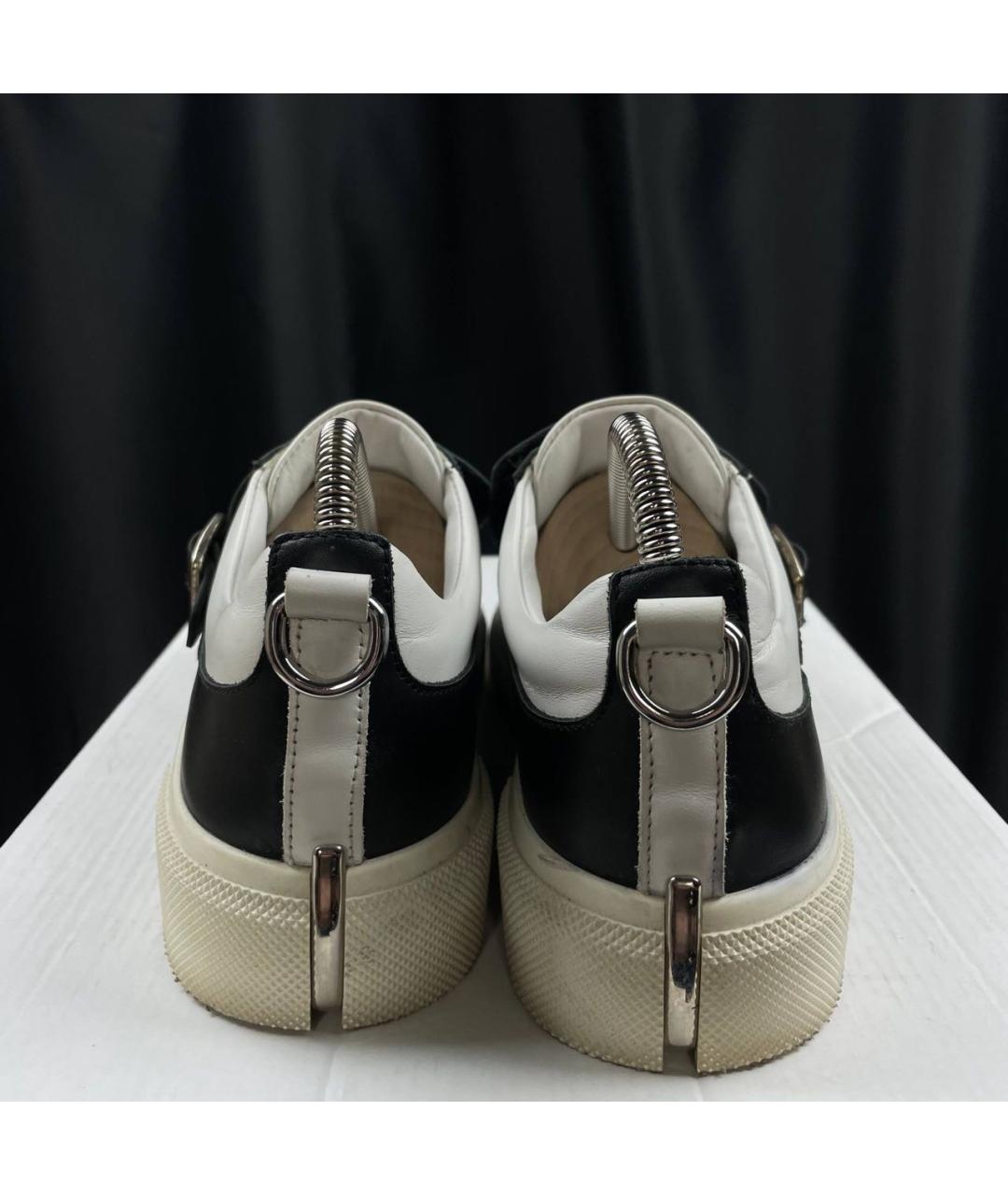 ALEXANDER MCQUEEN Белые низкие кроссовки / кеды из искусственной кожи, фото 4