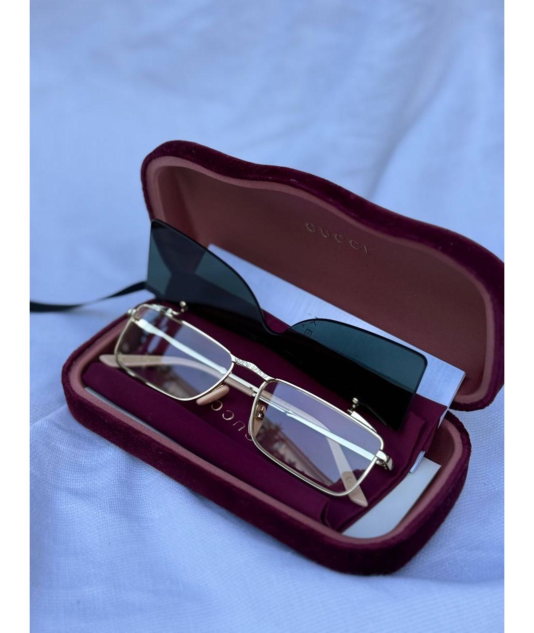 GUCCI Мульти металлические солнцезащитные очки, фото 4