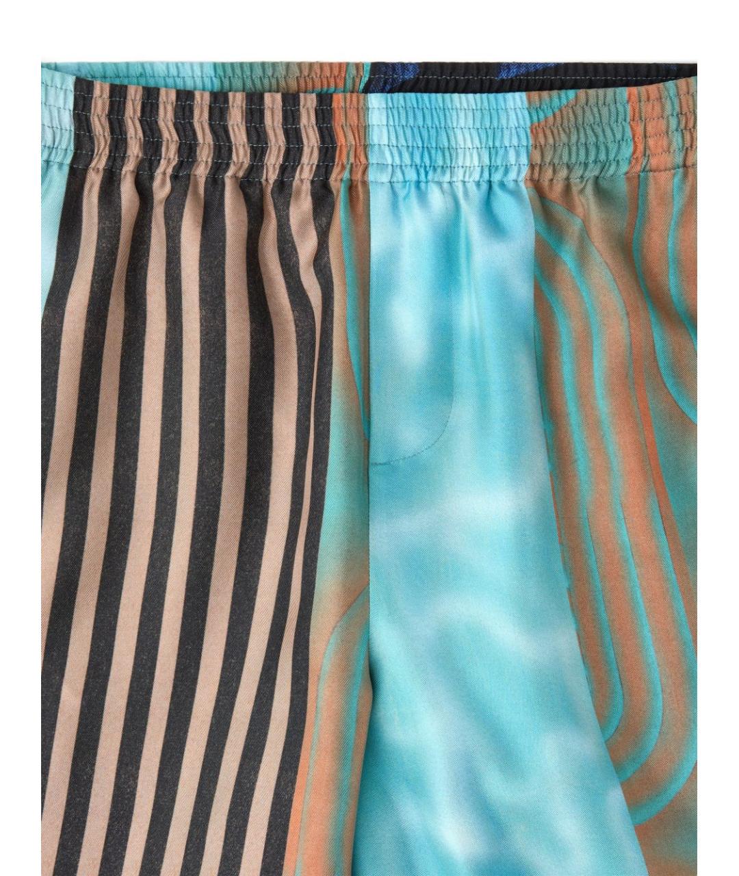 VERSACE Мульти шелковые шорты, фото 4