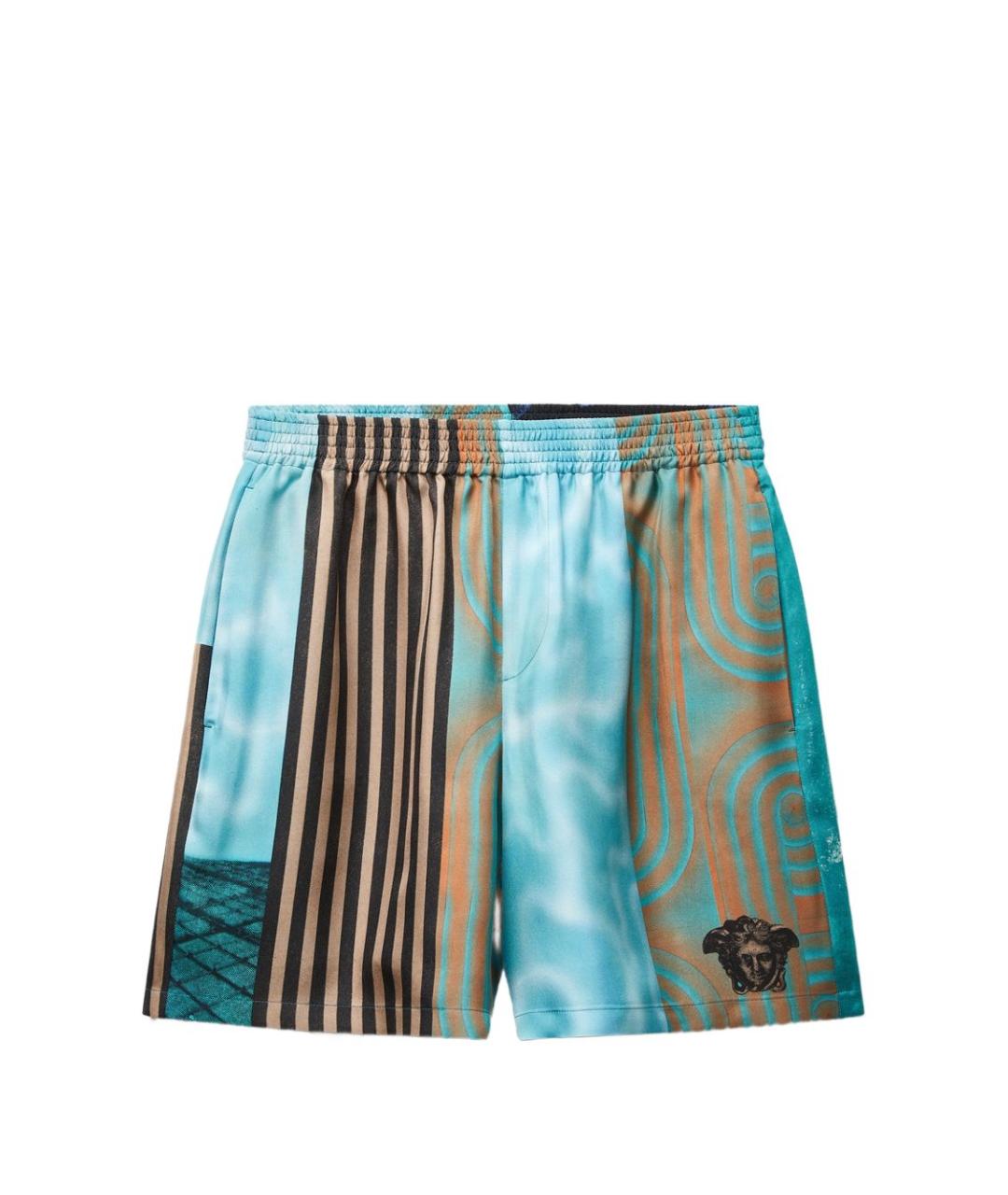 VERSACE Мульти шелковые шорты, фото 1