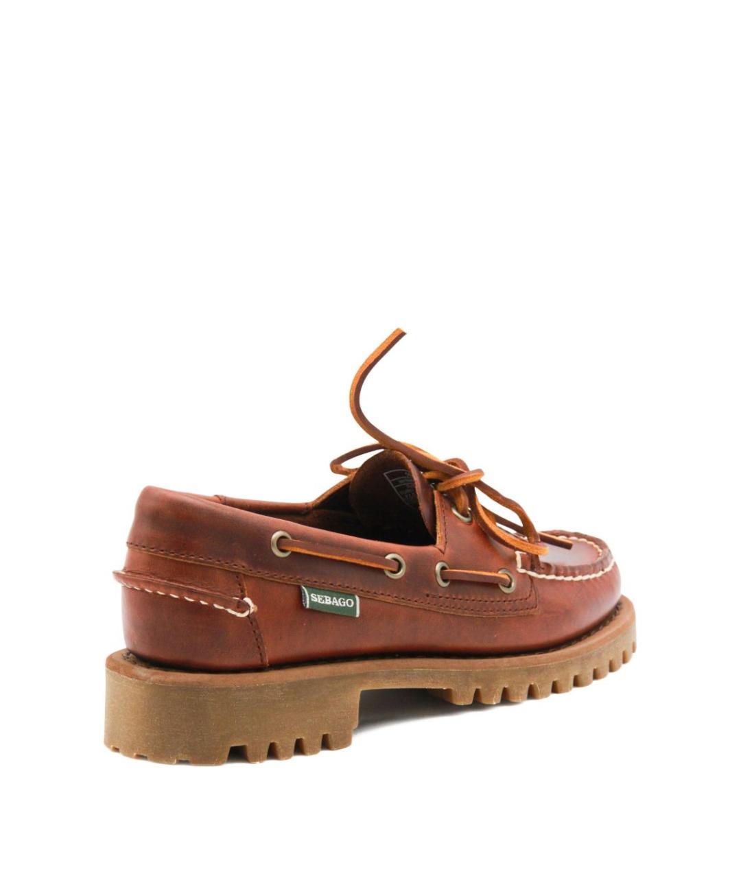 SEBAGO Коричневые кожаные лоферы, фото 4