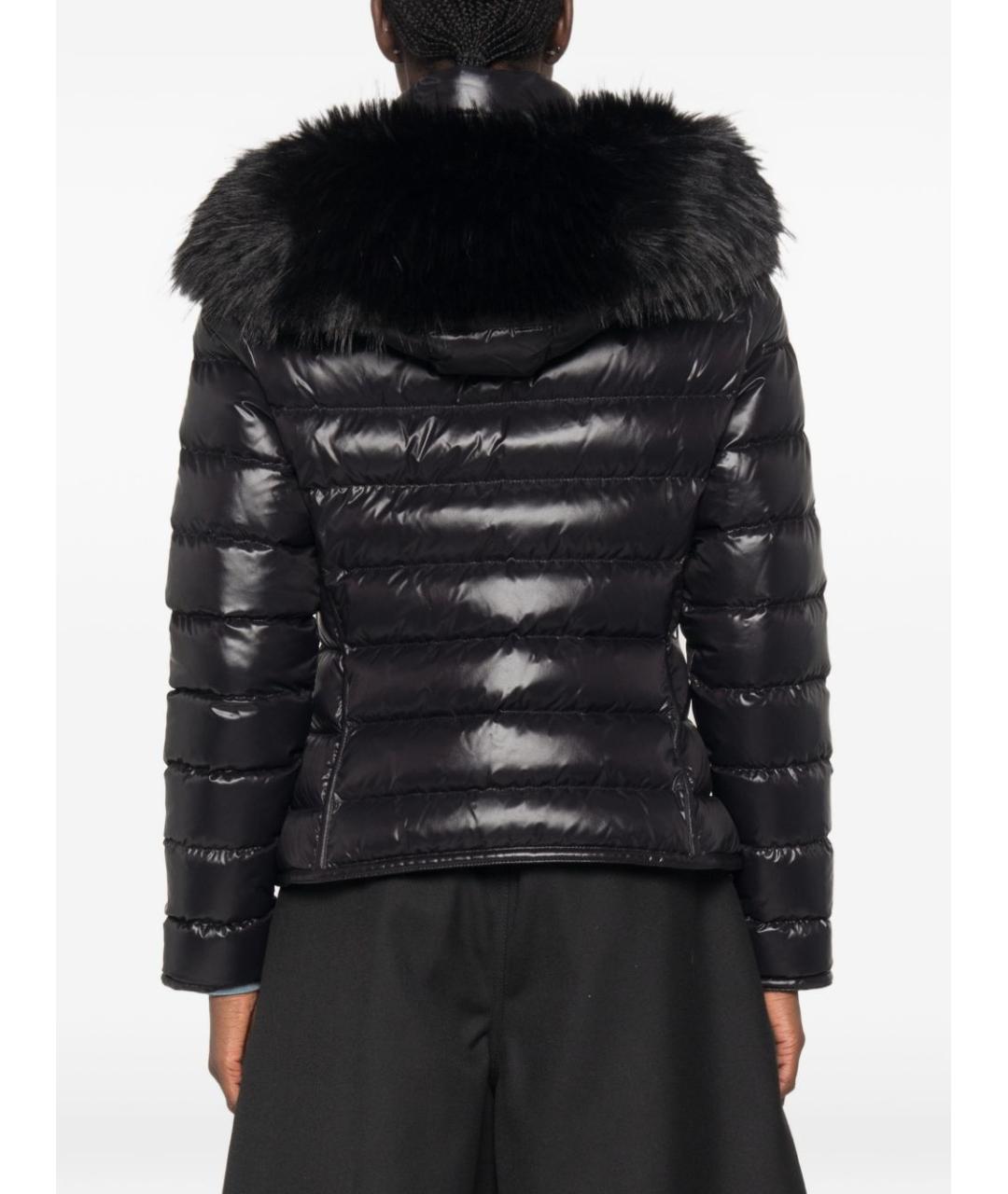 MONCLER Черная полиамидовая куртка, фото 3