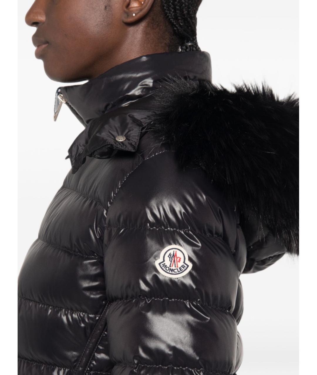 MONCLER Черная полиамидовая куртка, фото 2