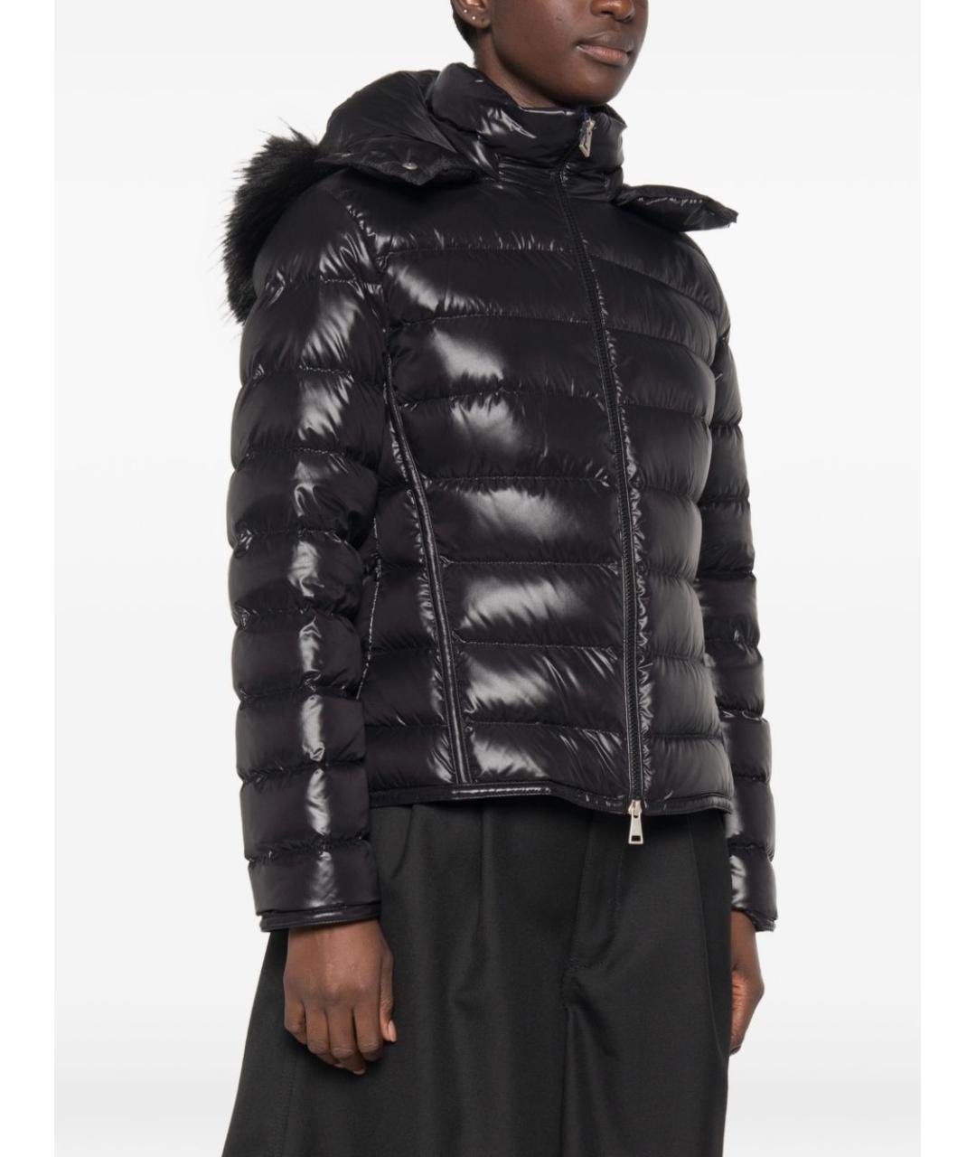 MONCLER Черная полиамидовая куртка, фото 4
