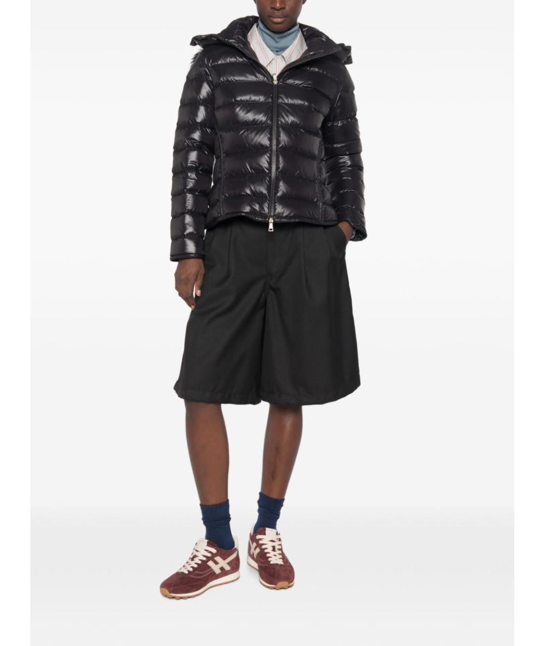 MONCLER Черная полиамидовая куртка, фото 5