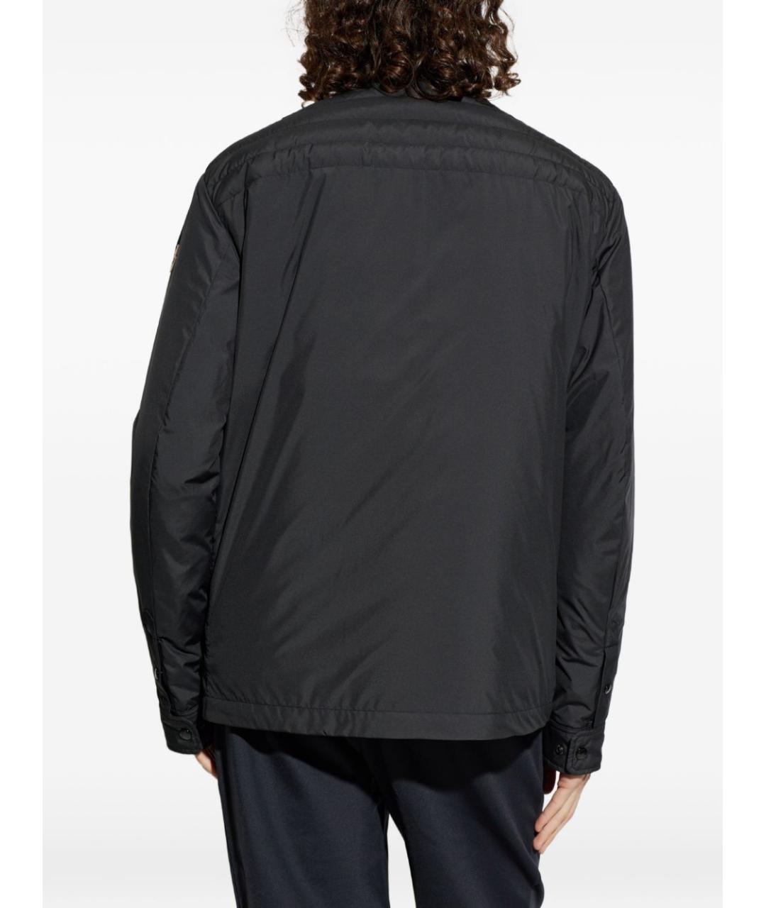 MONCLER Черная полиэстеровая куртка, фото 5