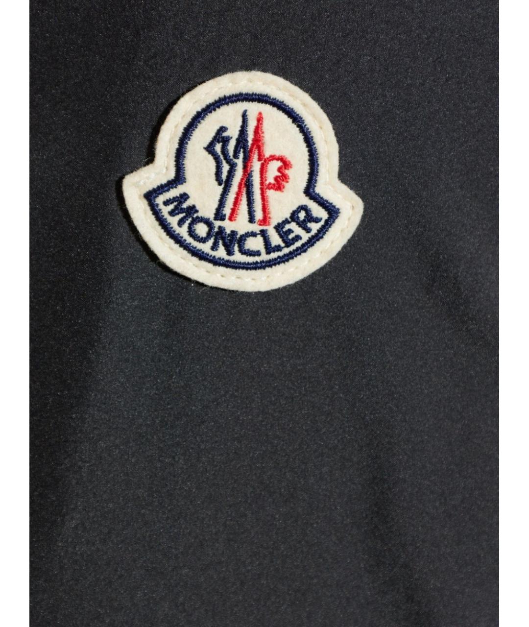 MONCLER Черная полиэстеровая куртка, фото 2