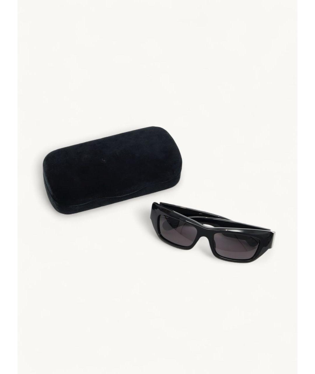 GUCCI Черные пластиковые солнцезащитные очки, фото 4