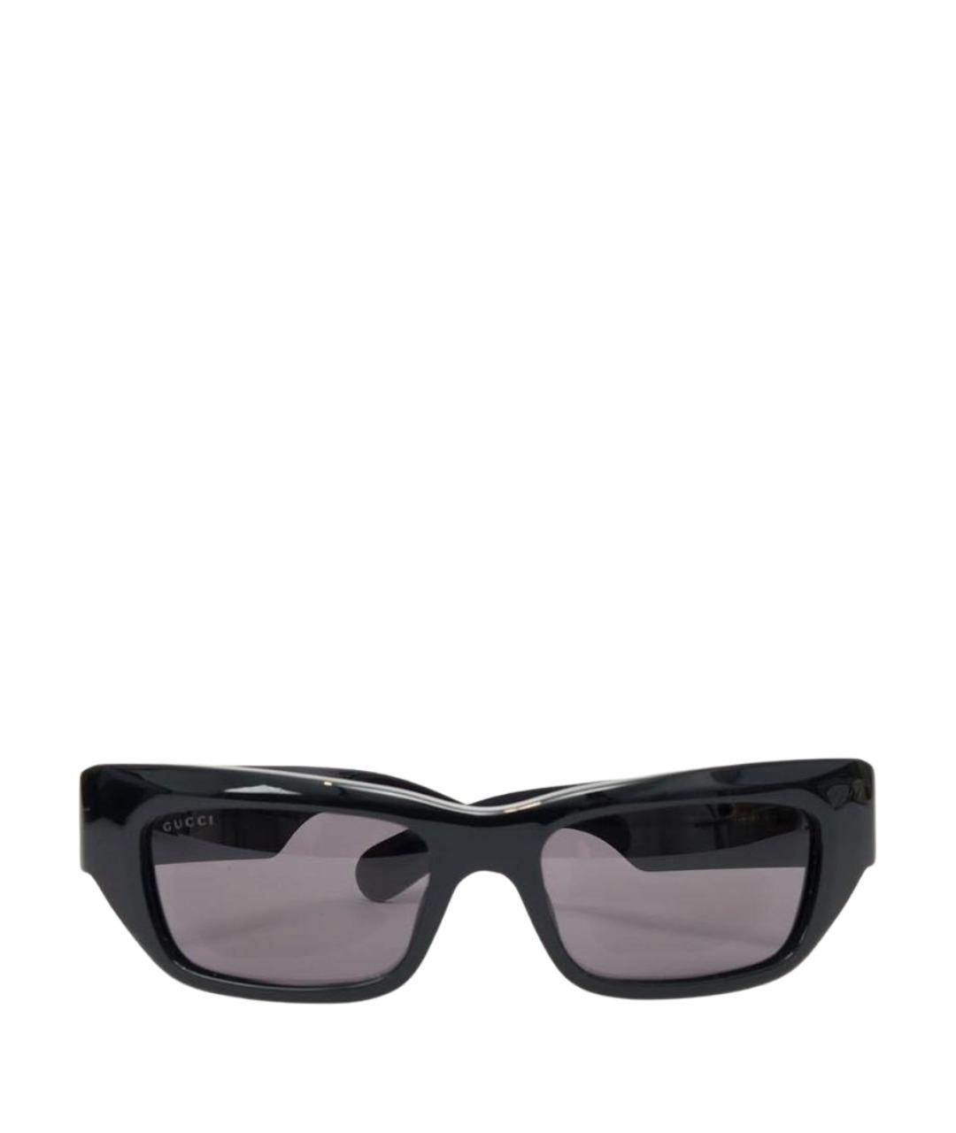 GUCCI Черные пластиковые солнцезащитные очки, фото 1