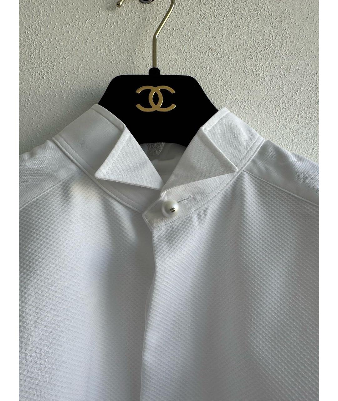 CHANEL Белая хлопковая рубашка, фото 4