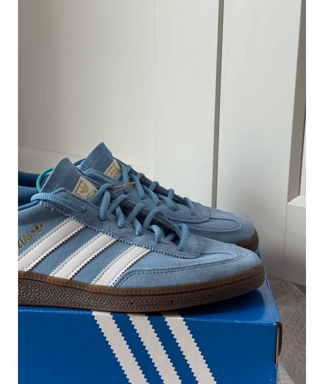 ADIDAS Голубые замшевые низкие кроссовки / кеды, фото 7