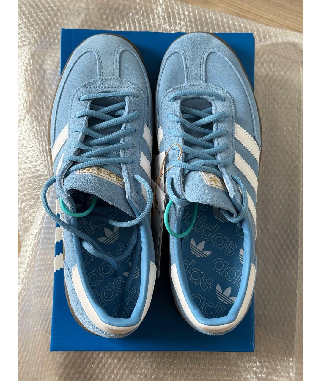 ADIDAS Голубые замшевые низкие кроссовки / кеды, фото 3