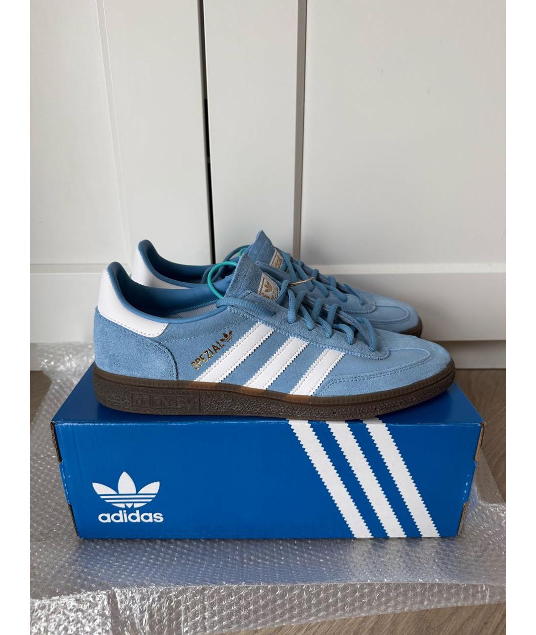 ADIDAS Голубые замшевые низкие кроссовки / кеды, фото 9
