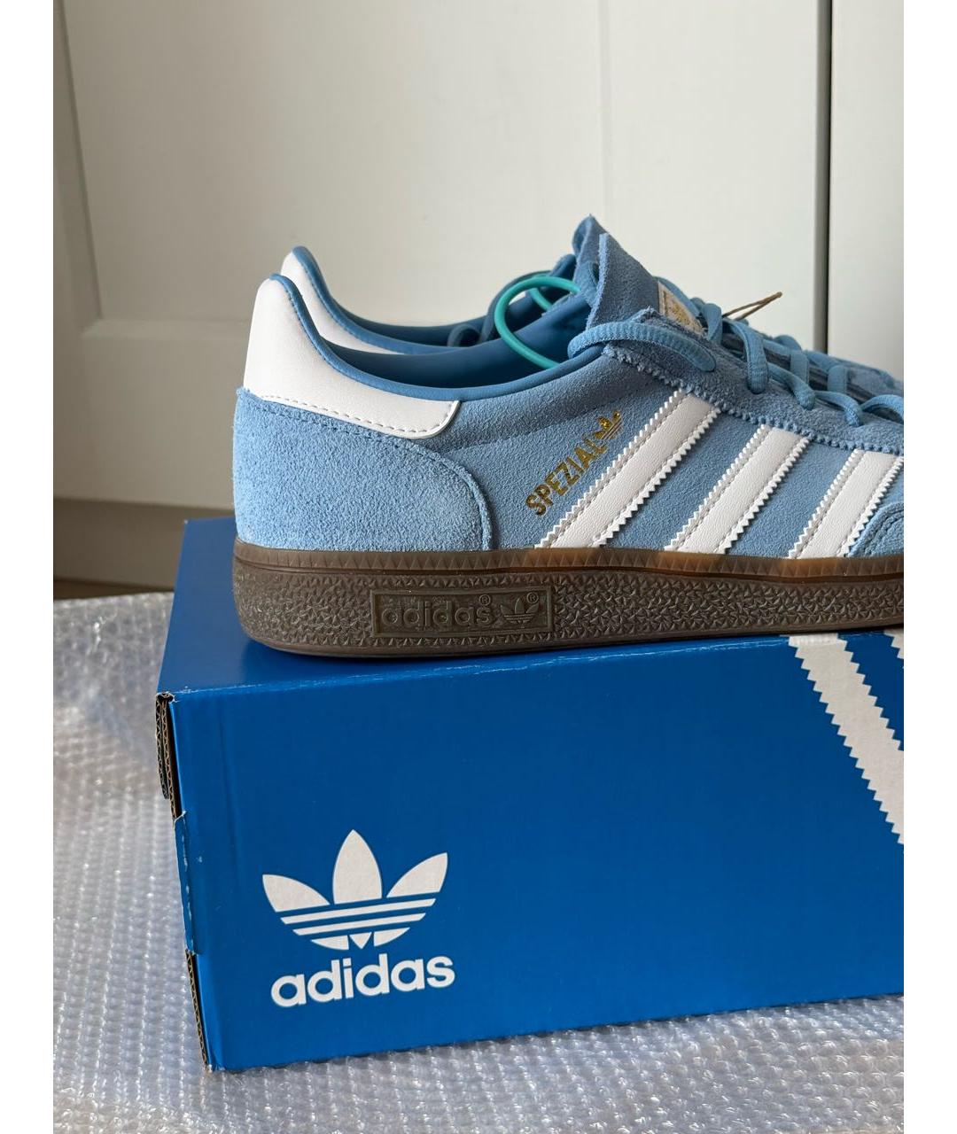 ADIDAS Голубые замшевые низкие кроссовки / кеды, фото 8