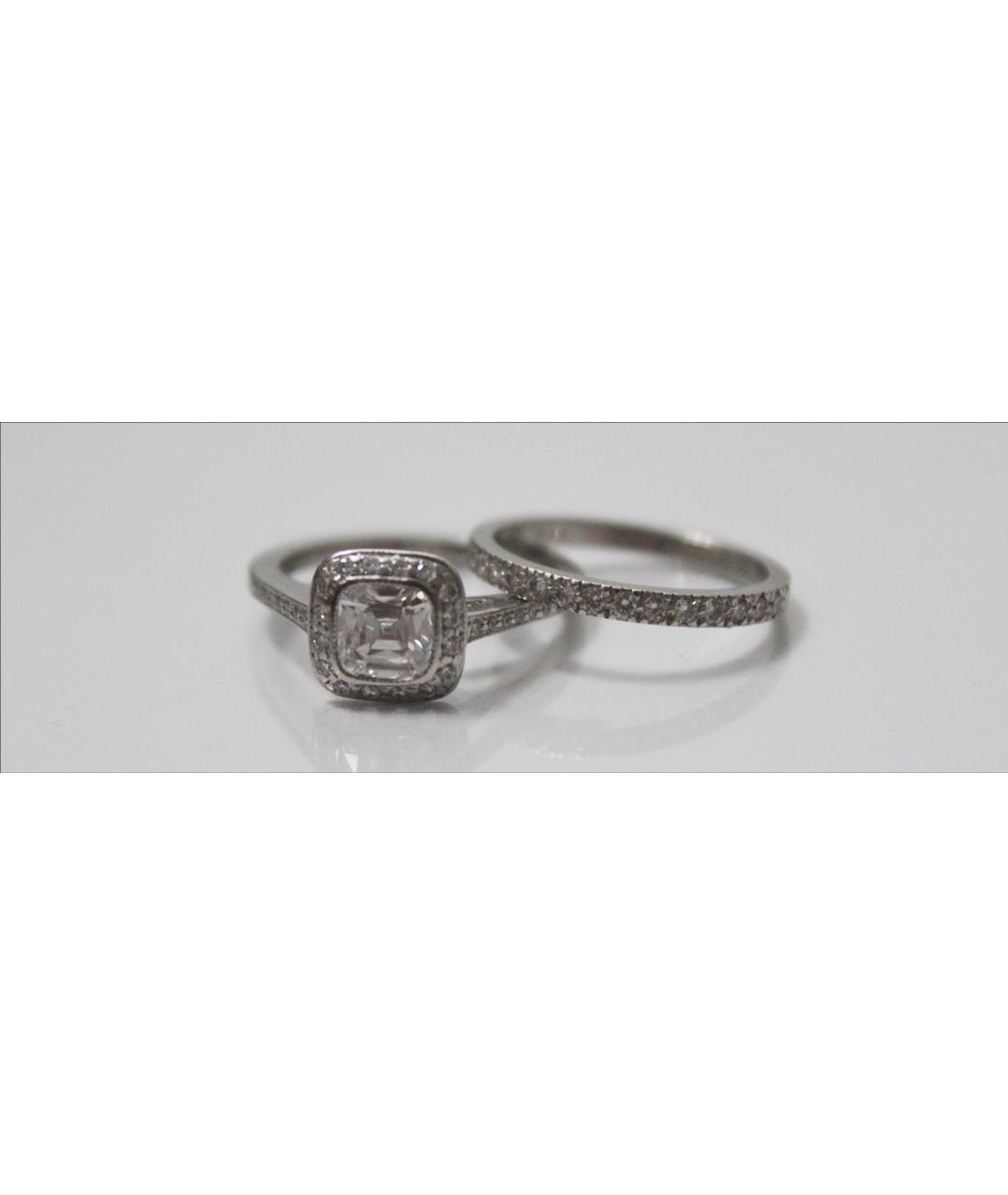 TIFFANY&CO Белое платиновое кольцо, фото 6