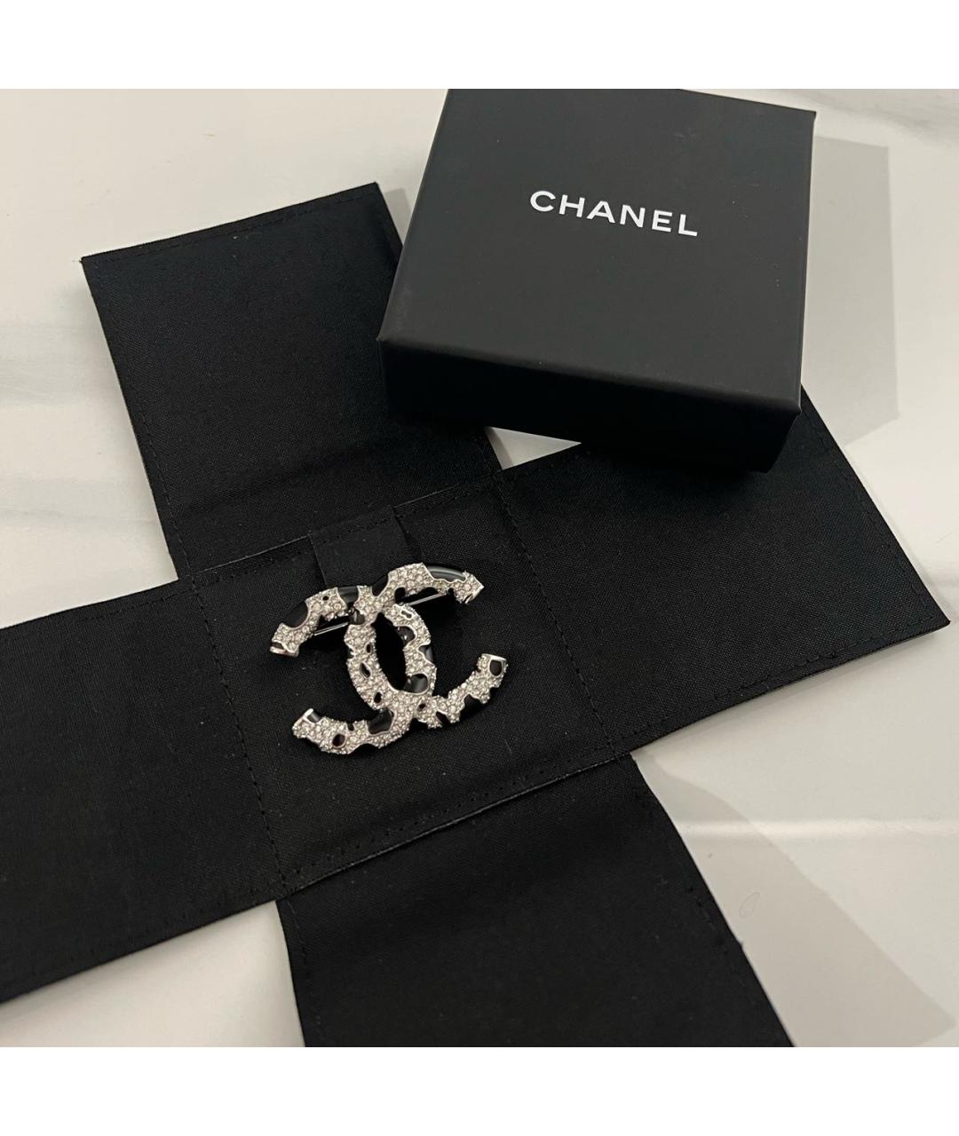 CHANEL Серебряная металлическая булавка / брошь, фото 4