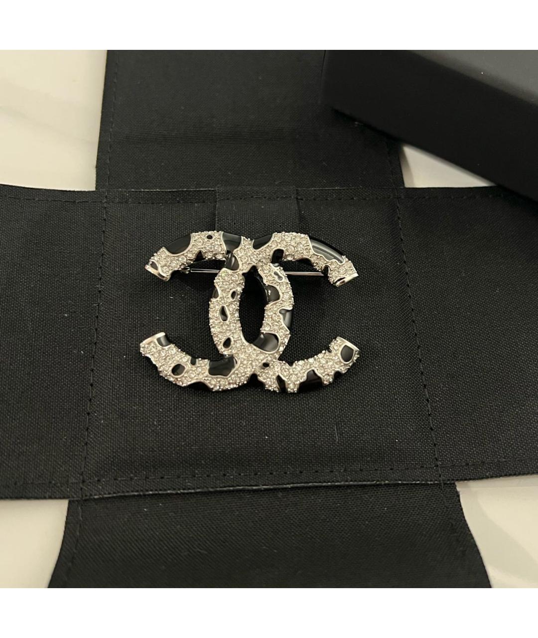 CHANEL Серебряная металлическая булавка / брошь, фото 3