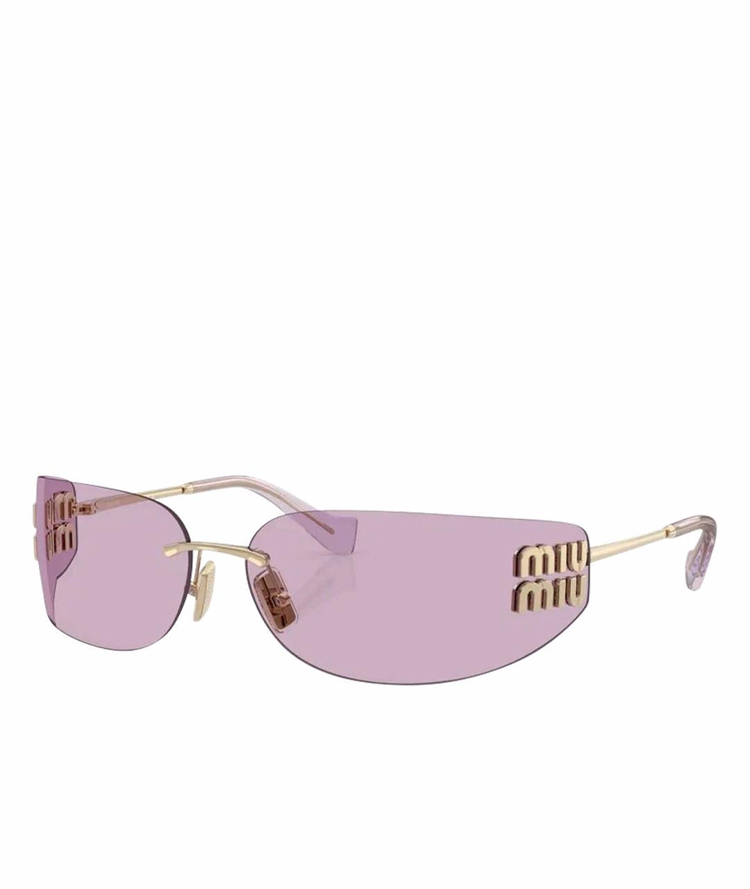 MIU MIU Розовые солнцезащитные очки, фото 1