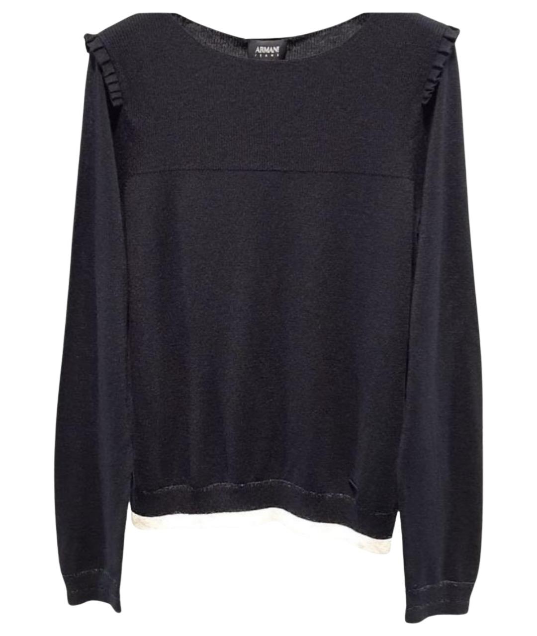 ARMANI JEANS Черный джемпер / свитер, фото 1