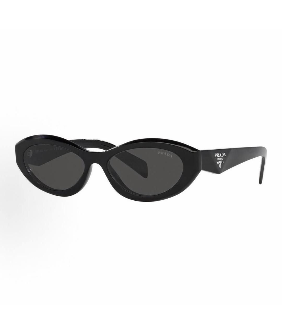 PRADA Черные пластиковые солнцезащитные очки, фото 6