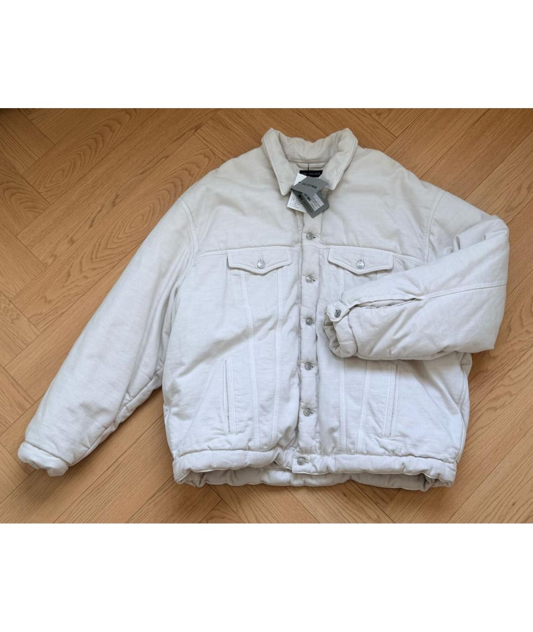 BALENCIAGA Белая деним куртка, фото 8