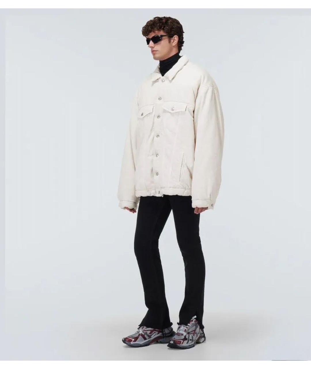 BALENCIAGA Белая деним куртка, фото 7