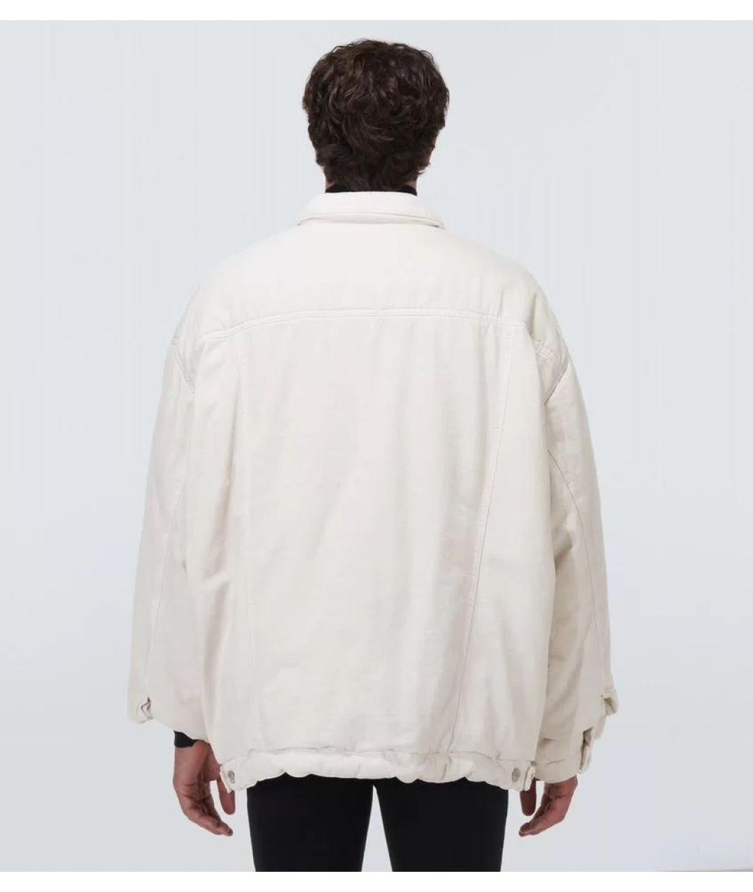 BALENCIAGA Белая деним куртка, фото 6