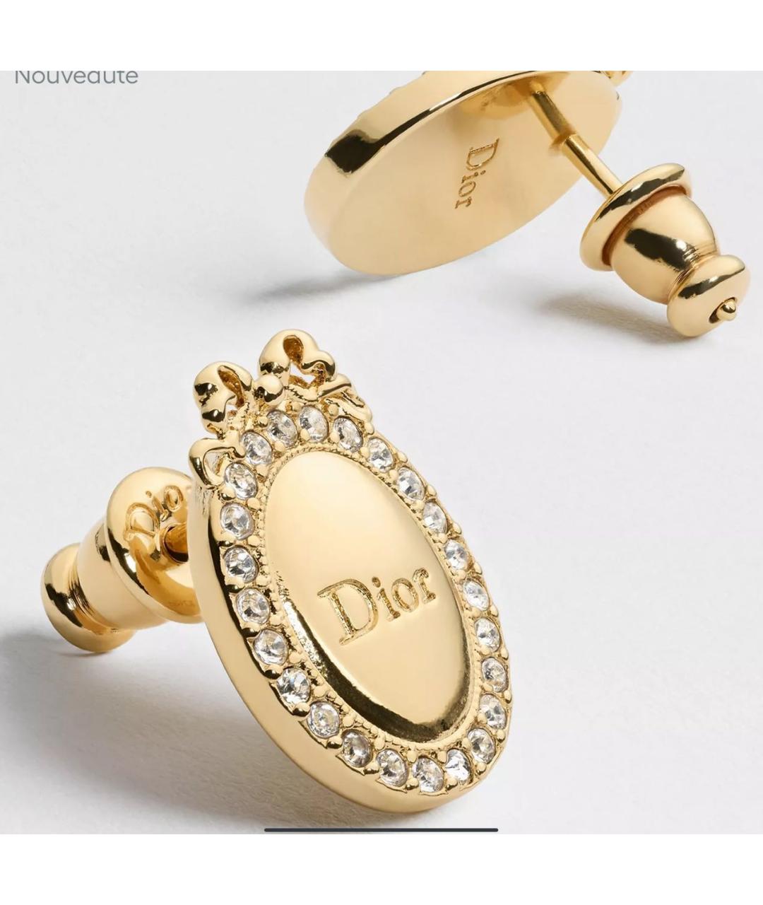 CHRISTIAN DIOR Золотые серьги, фото 2