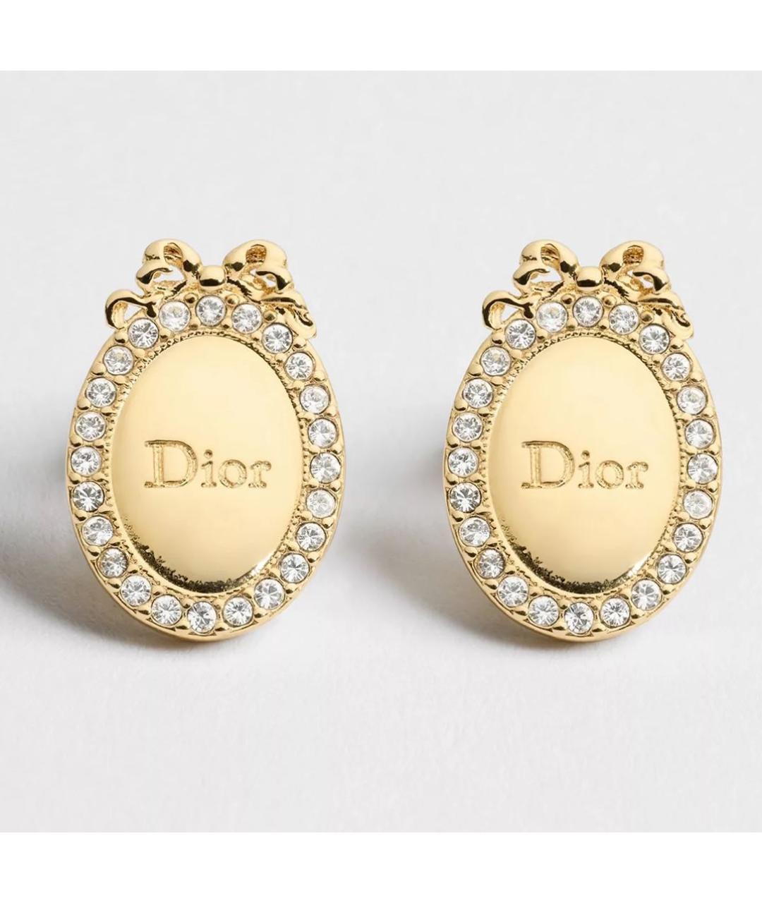 CHRISTIAN DIOR Золотые серьги, фото 4
