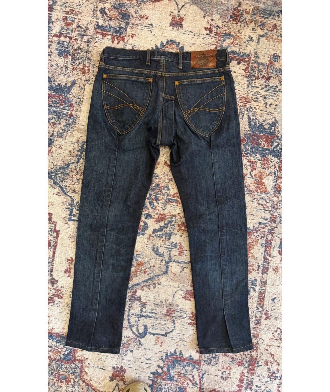 VIVIENNE WESTWOOD Синие хлопковые джинсы скинни, фото 2