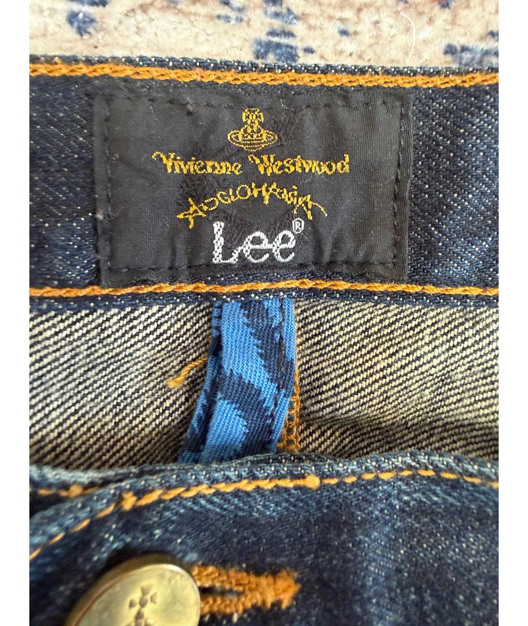 VIVIENNE WESTWOOD Синие хлопковые джинсы скинни, фото 3