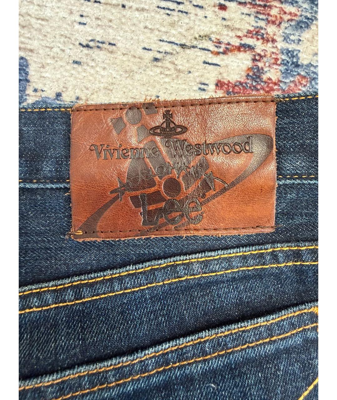 VIVIENNE WESTWOOD Синие хлопковые джинсы скинни, фото 7