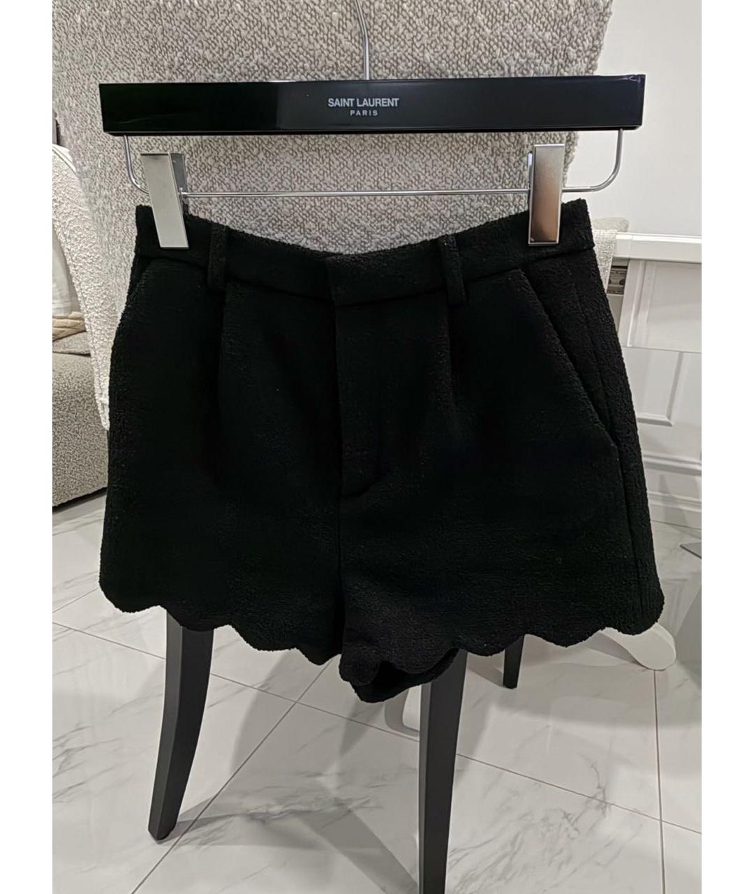 SAINT LAURENT Черные шорты, фото 5