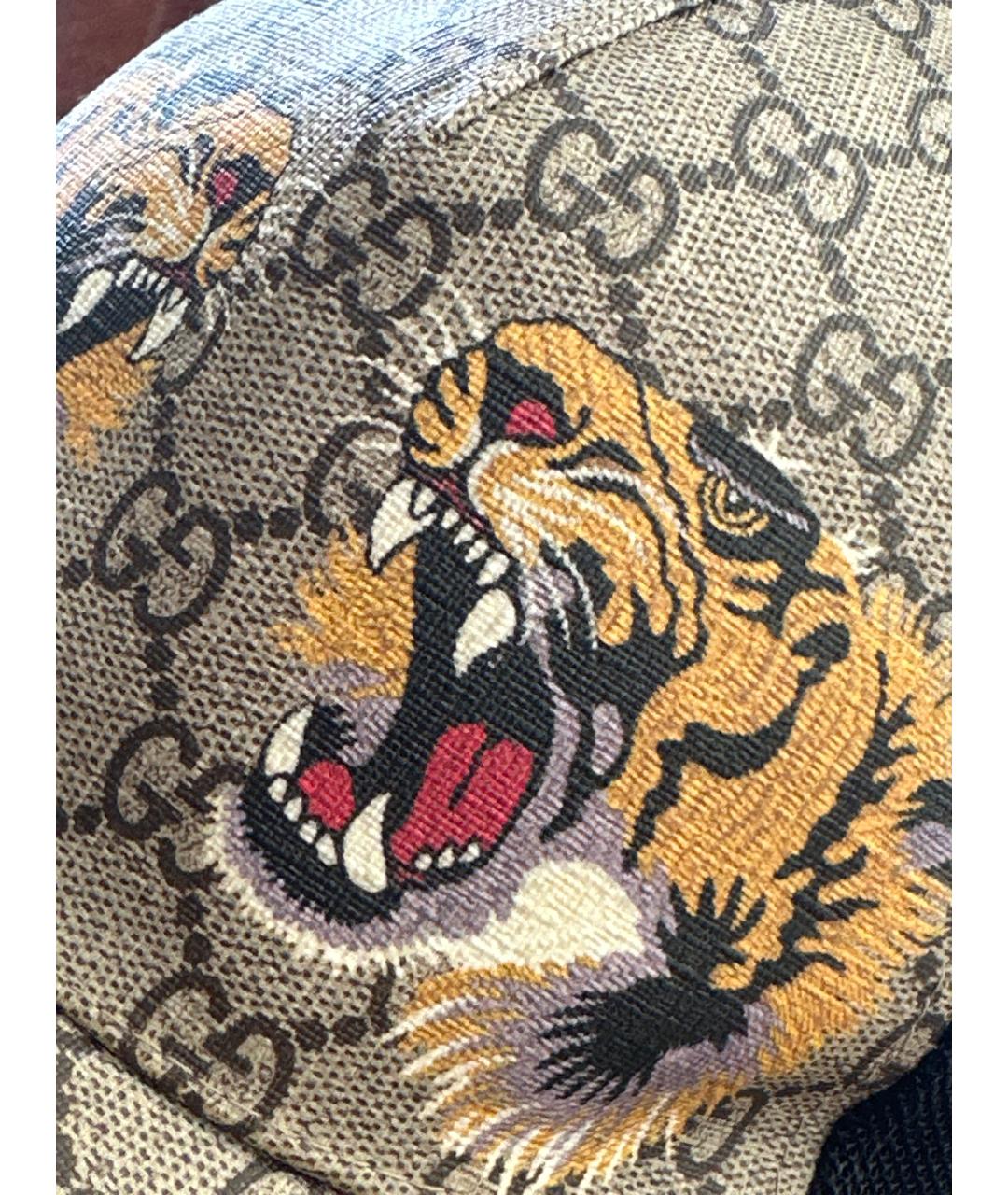 GUCCI Бежевая синтетическая кепка/бейсболка, фото 4