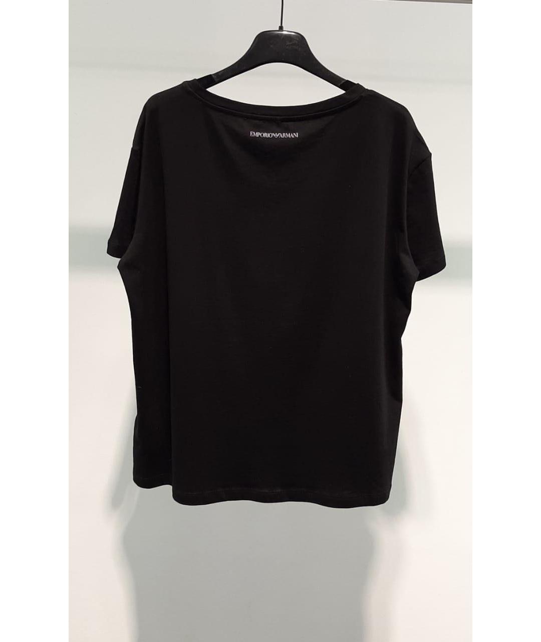 EMPORIO ARMANI Черная футболка, фото 2