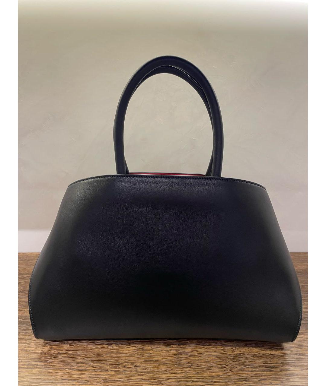 FERRAGAMO Черная кожаная сумка через плечо, фото 3