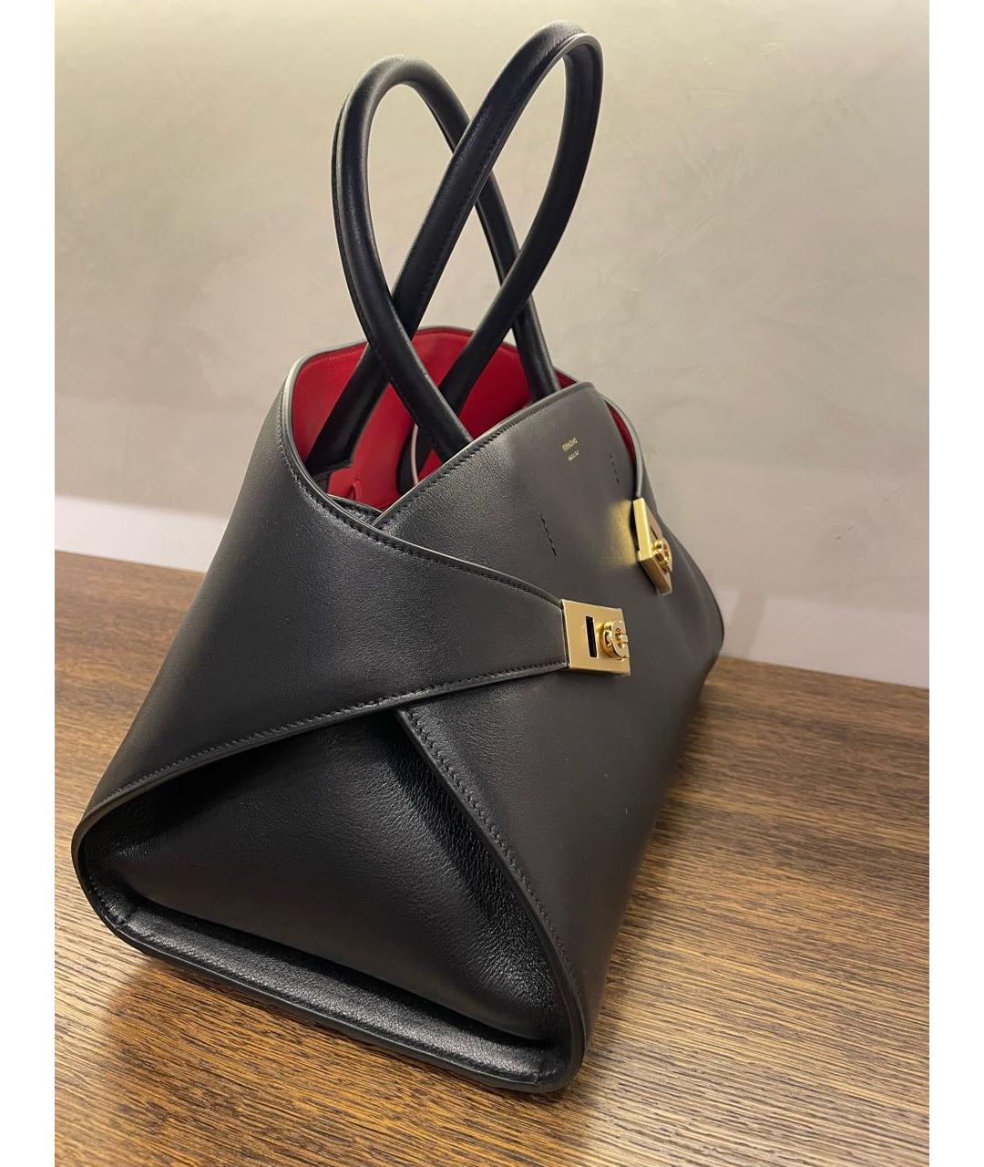 FERRAGAMO Черная кожаная сумка через плечо, фото 2