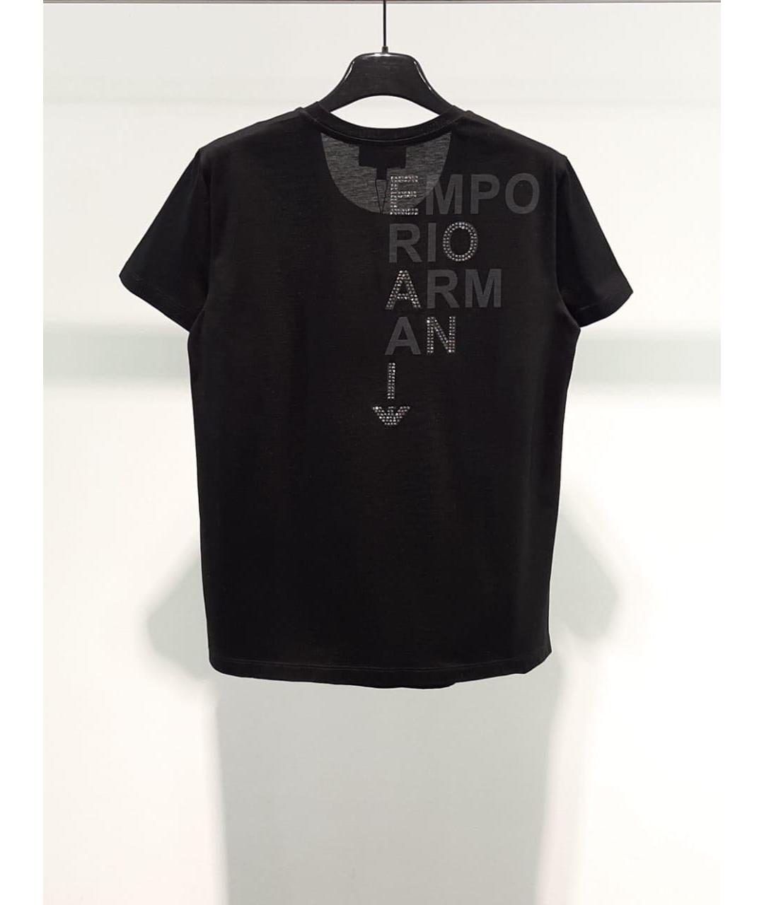 EMPORIO ARMANI Черная футболка, фото 2