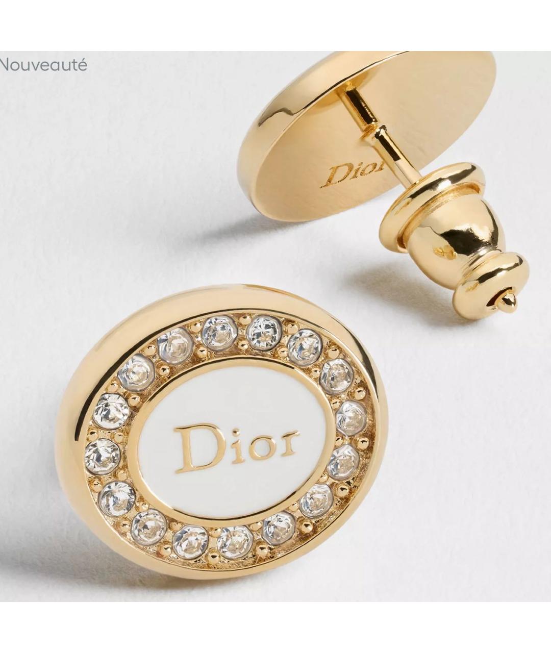 CHRISTIAN DIOR Золотые серьги, фото 2