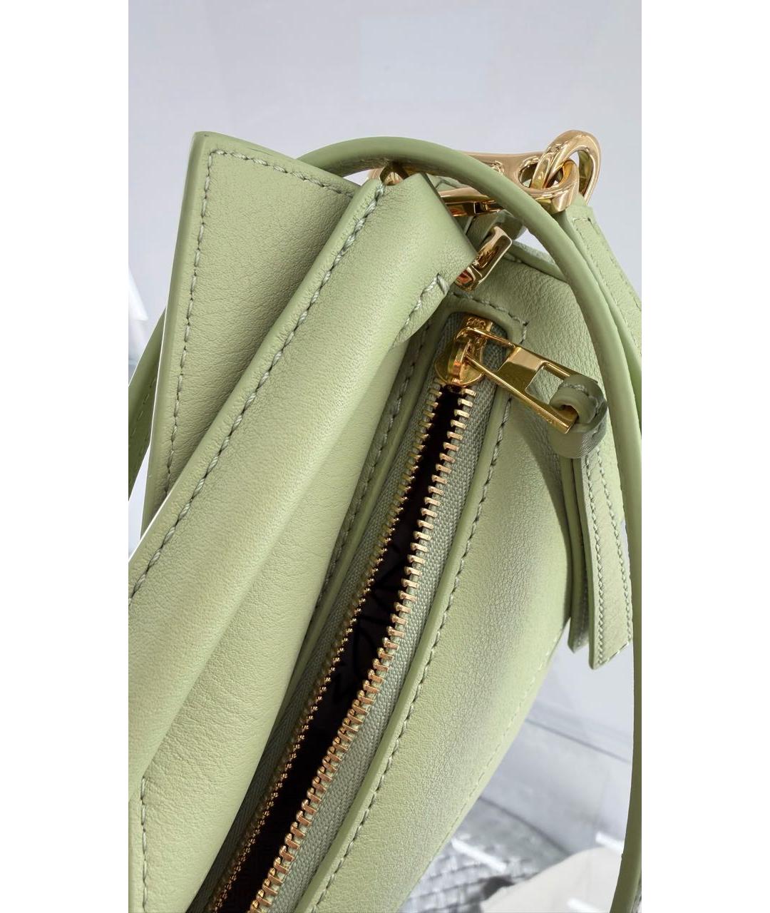 LOEWE Салатовая кожаная сумка через плечо, фото 4