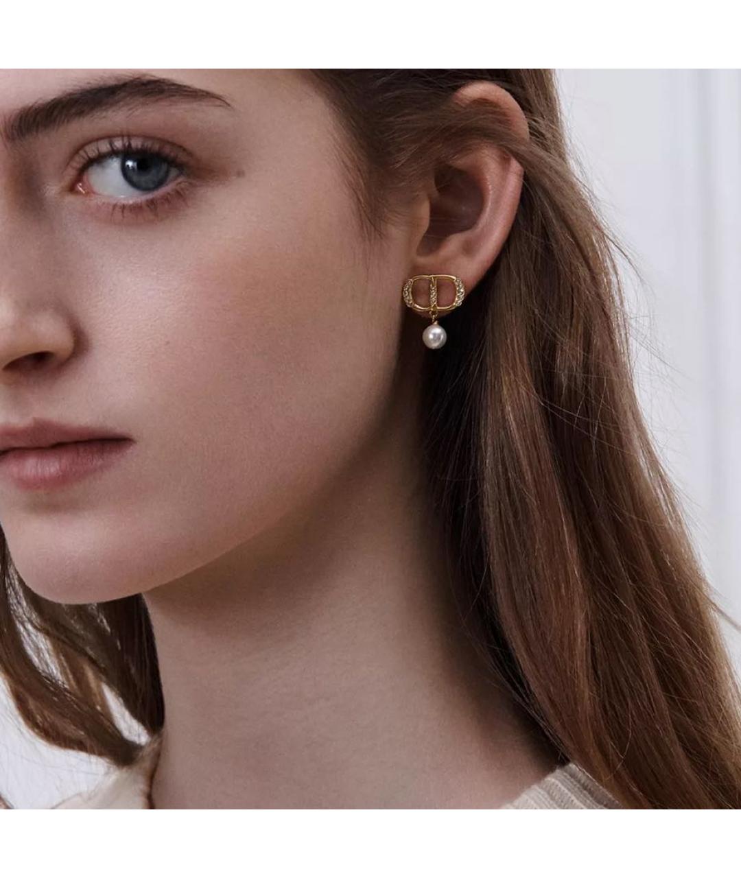 CHRISTIAN DIOR Золотые серьги, фото 2