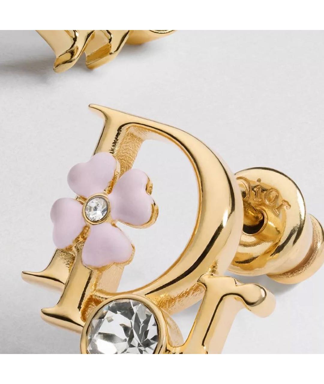 CHRISTIAN DIOR Золотые серьги, фото 2