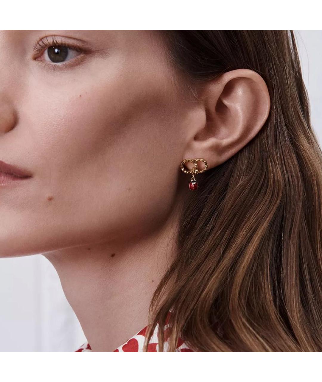 CHRISTIAN DIOR Золотые серьги, фото 2