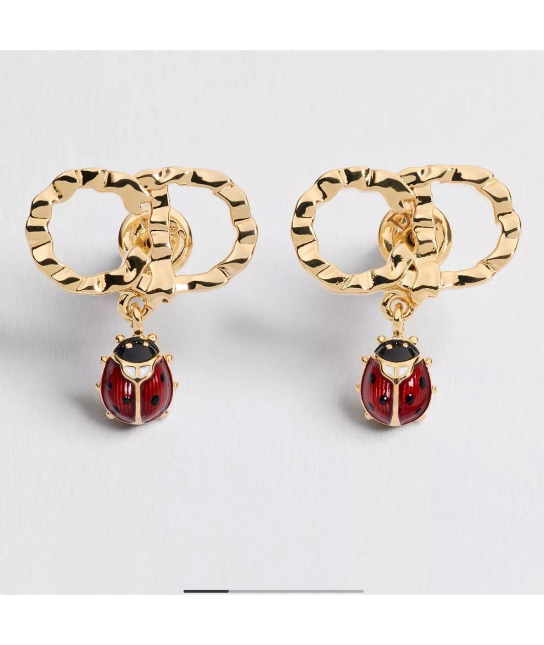 CHRISTIAN DIOR Золотые серьги, фото 3