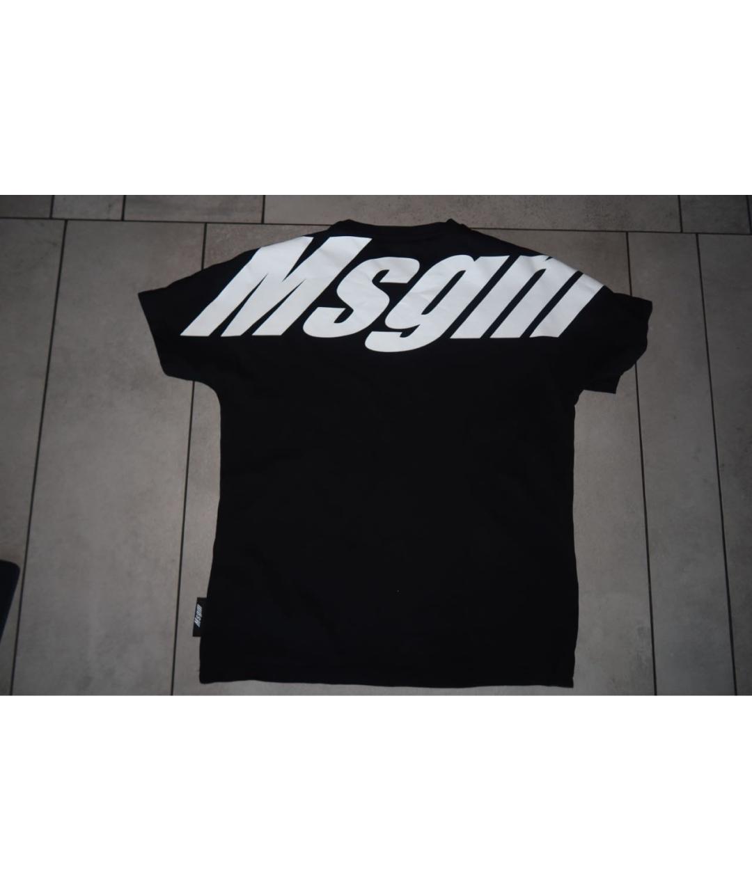 MSGM Черный хлопковый детская футболка / топ, фото 2