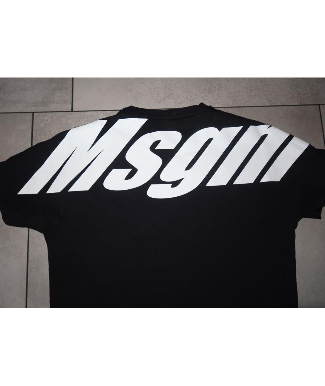 MSGM Черный хлопковый детская футболка / топ, фото 3