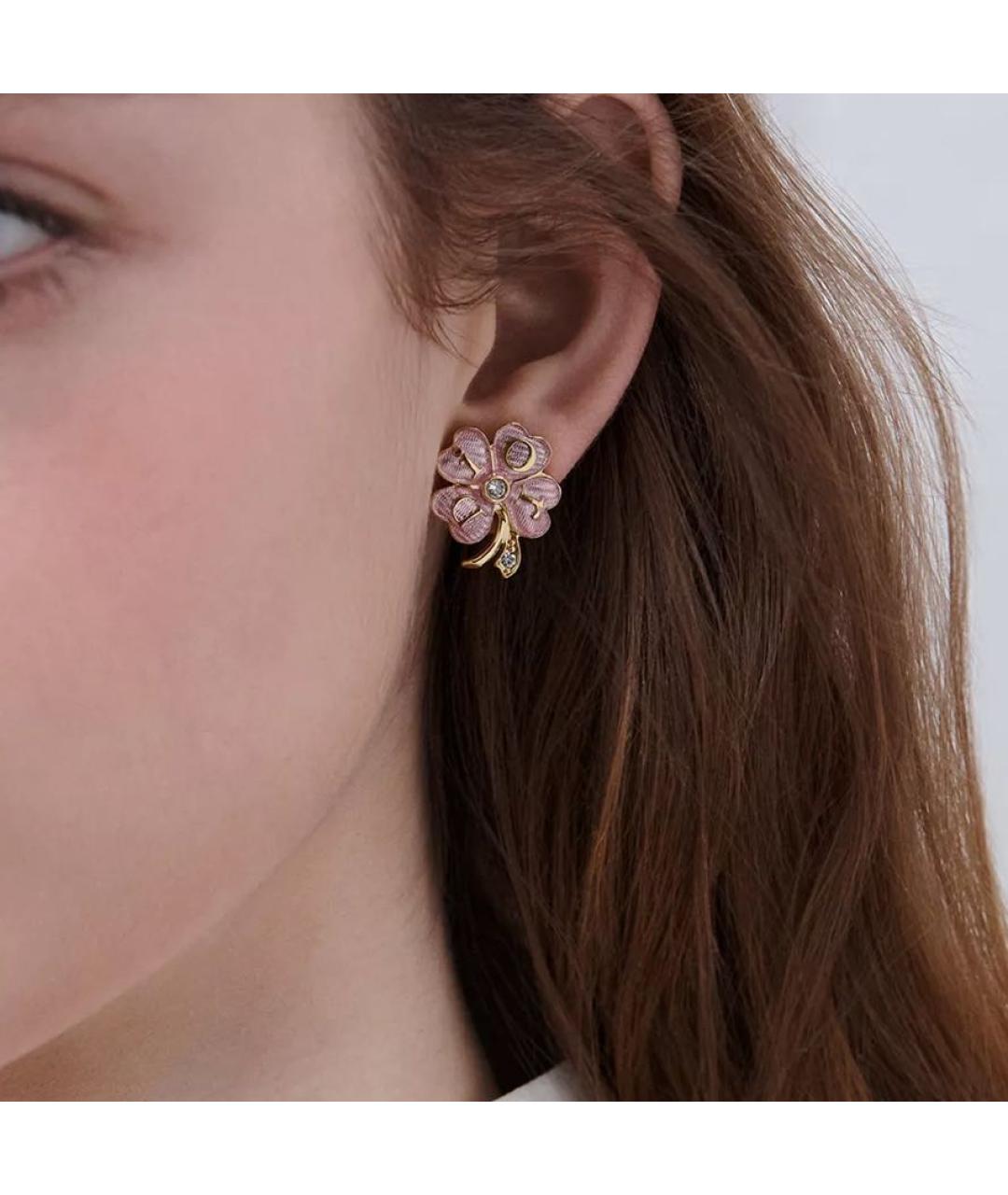 CHRISTIAN DIOR Розовые серьги, фото 2