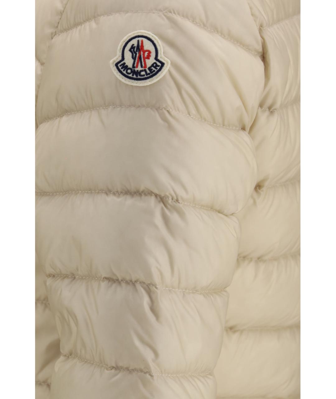 MONCLER Бежевая синтетическая куртка, фото 3