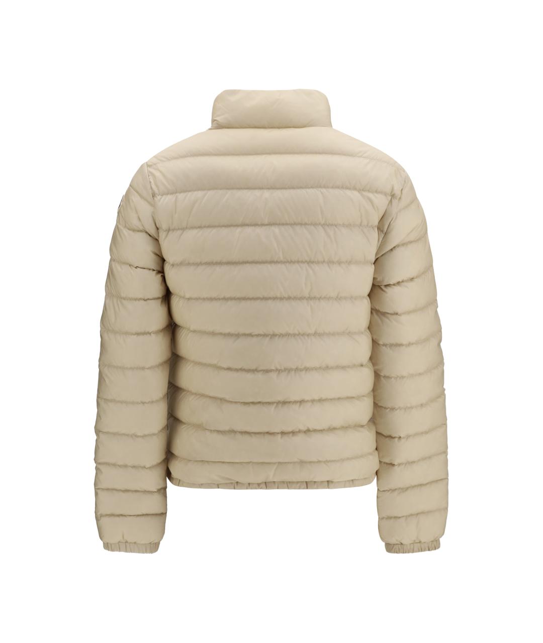 MONCLER Бежевая синтетическая куртка, фото 2